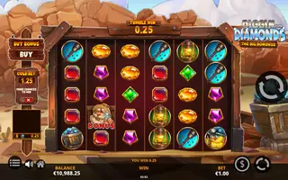 Diggin for Diamonds The Big Bonanza – Winning spin