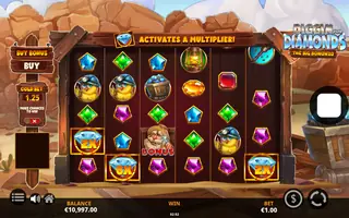 Diggin for Diamonds The Big Bonanza – Feature in play