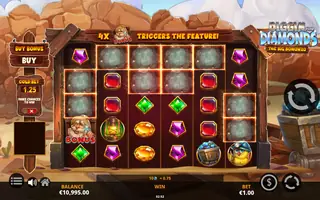 Diggin for Diamonds The Big Bonanza – Feature in play