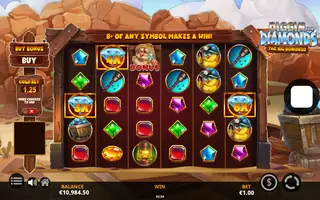 Diggin for Diamonds The Big Bonanza – Feature in play