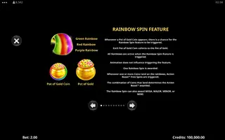 Action Boost   3 Lucky Rainbows – Game rules