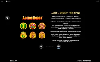 Action Boost   3 Lucky Rainbows – Game rules