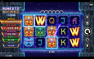 Runes to Riches – Feature in play