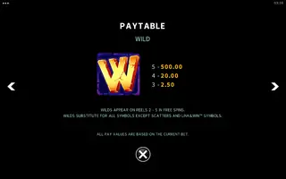 Runes to Riches – Paytable