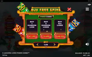 3 Laughing Lions Power Combo – Bonus buy