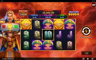 Area Cash Thor – Feature in play