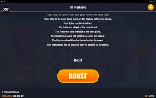 9 Enchanted Beans – Bonus buy