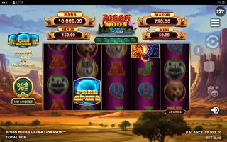 Bison Moon Ultra Link&Win – Feature in play