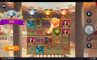 Rome Fight for Gold Deluxe – Feature in play