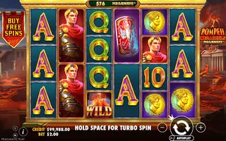 Pompeii Megareels Megaways – Feature in play