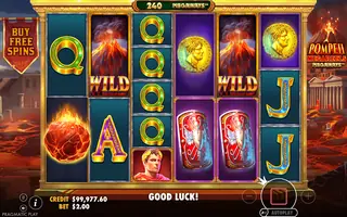 Pompeii Megareels Megaways – Feature in play