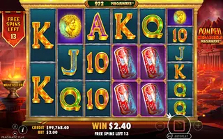 Pompeii Megareels Megaways – Free spins
