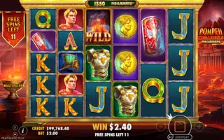Pompeii Megareels Megaways – Free spins