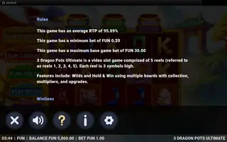 3 Dragon Pots Ultimate – Game rules