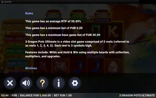 3 Dragon Pots Ultimate – Game rules