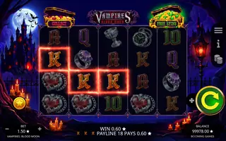 Vampires: Blood Moon – Winning spin