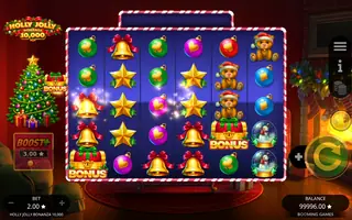 Holly Jolly Bonanza 10,000 – Feature in play