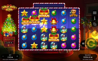 Holly Jolly Bonanza 10,000 – Feature in play