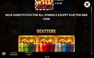 3 Wonders Santa Back to Work – Paytable