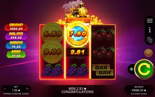 Express Fortune Surge – Winning spin