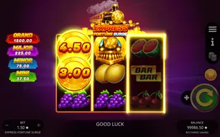 Express Fortune Surge – Feature in play
