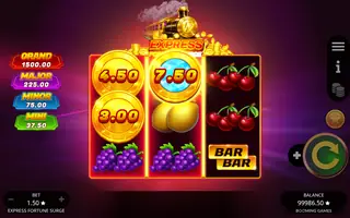 Express Fortune Surge – Feature in play