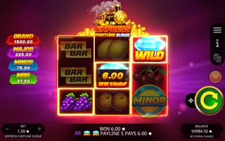 Express Fortune Surge – Bonus round