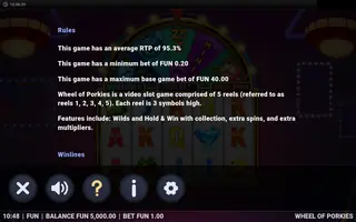 Wheel of Porkies – Game rules