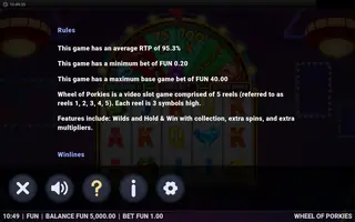 Wheel of Porkies – Game rules