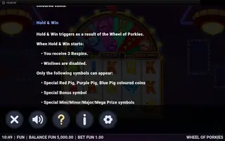 Wheel of Porkies – Game rules