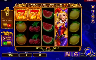 Fortune Joker 10 – Feature in play