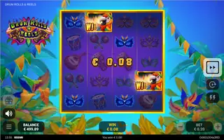 Drum Rolls & Reels – Winning spin