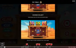 Triple Jewel Of Egypt – Paytable
