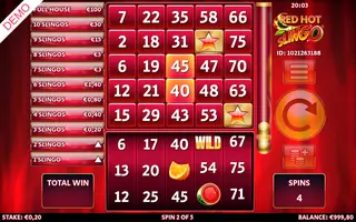 Red Hot Slingo – Feature in play