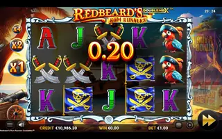 Redbeards Rum Runners DoubleMax – Winning spin