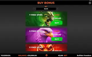 Buffalo Freedom DoubleMax – Bonus buy