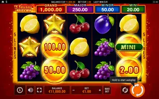 5 Sevens Hold and Win – Feature in play