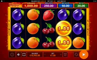 5 Sevens Hold and Win – Feature in play