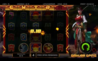 Lotus Warrior – Winning spin