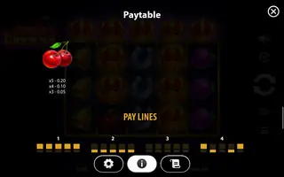Juicy Crowns – Paytable