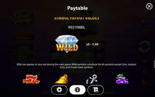 Grand Voyage: Hold the Spin – Paytable