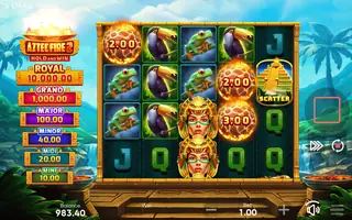 Aztec Fire 2 – Feature in play