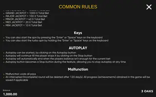 Aztec Fire 2 – Game rules