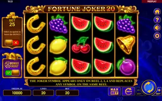Fortune Joker 20 – Base game