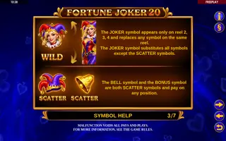 Fortune Joker 20 – Game rules