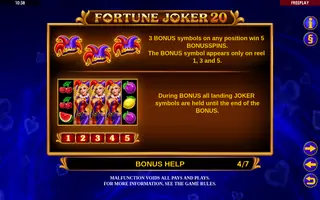 Fortune Joker 20 – Game rules
