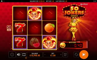 50 Jokers HOTFIRE – Winning spin