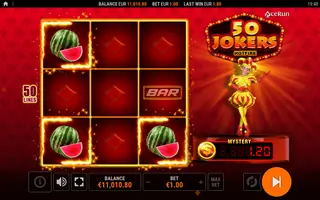 50 Jokers HOTFIRE – Winning spin