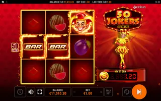 50 Jokers HOTFIRE – Winning spin