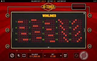 20 Times Casino – Game rules